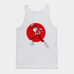 Google Red V Tank Top